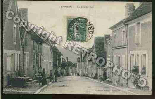 Ville de EPINEUIL Carte postale ancienne