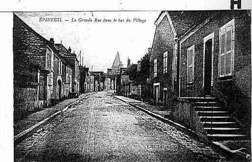 Ville de EPINEUIL Carte postale ancienne