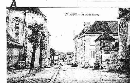 Ville de EPINEUIL Carte postale ancienne