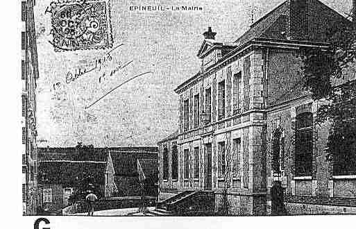 Ville de EPINEUIL Carte postale ancienne