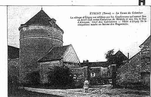 Ville de ETIGNY Carte postale ancienne