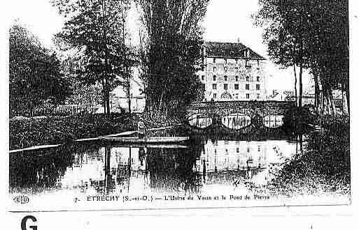 Ville de ETRECHY Carte postale ancienne