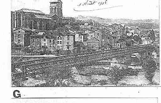 Ville de EYMOUTIERS Carte postale ancienne