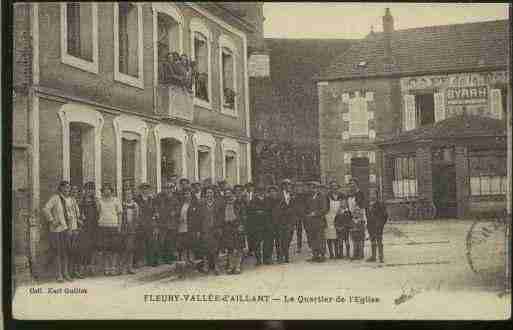 Ville de FLEURYLAVALLEE Carte postale ancienne