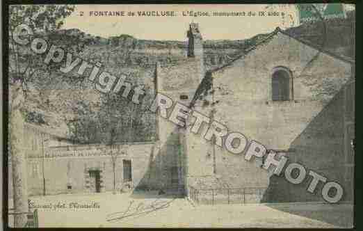Ville de FONTAINEDEVAUCLUSE Carte postale ancienne Ville de FONTAINEDEVAUCLUSE Carte postale ancienne