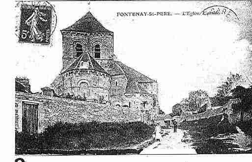 Ville de FONTENAYSAINTPERE Carte postale ancienne