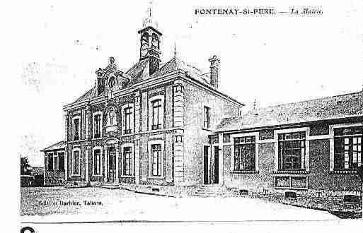 Ville de FONTENAYSAINTPERE Carte postale ancienne