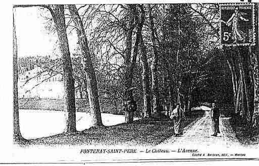 Ville de FONTENAYSAINTPERE Carte postale ancienne