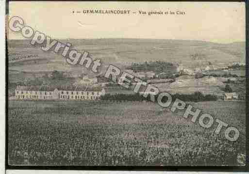 Ville de GEMMELAINCOURT Carte postale ancienne