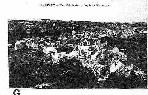 Ville de GIVRY Carte postale ancienne