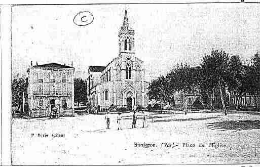 Ville de GONFARON Carte postale ancienne