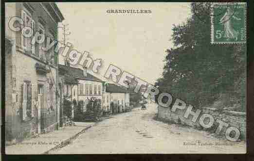 Ville de GRANDVILLERS Carte postale ancienne