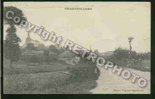 Ville de GRANDVILLERS Carte postale ancienne