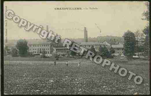 Ville de GRANDVILLERS Carte postale ancienne