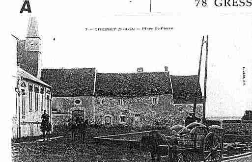 Ville de GRESSEY Carte postale ancienne