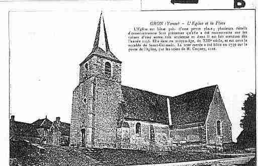 Ville de GRON Carte postale ancienne Ville de GRON Carte postale ancienne