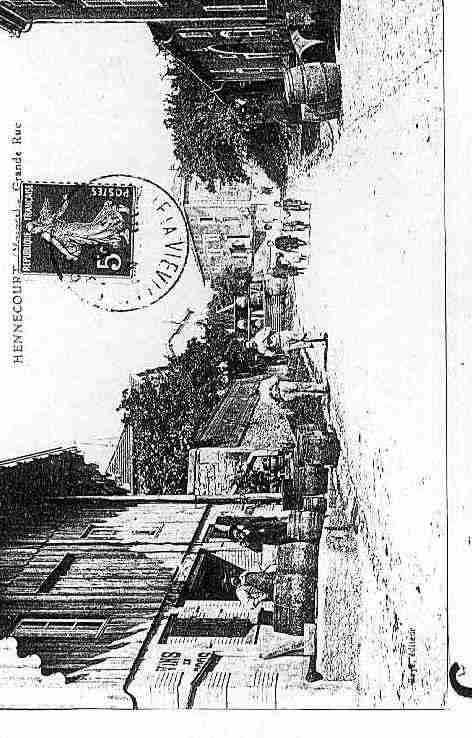 Ville de HENNECOURT Carte postale ancienne