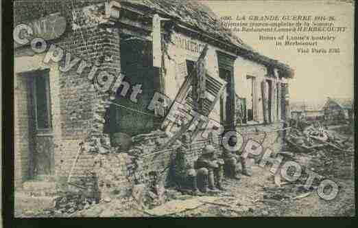 Ville de HERBECOURT Carte postale ancienne