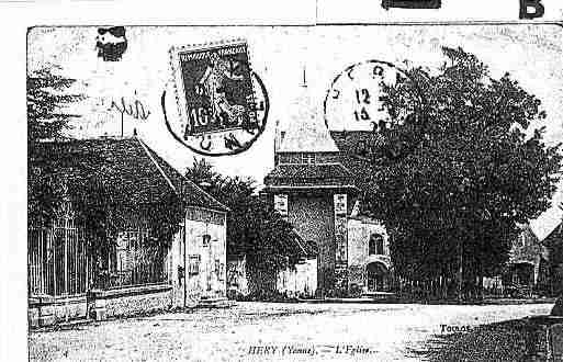 Ville de HERY Carte postale ancienne