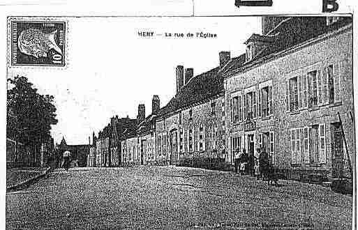 Ville de HERY Carte postale ancienne