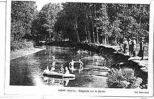 Ville de HERY Carte postale ancienne