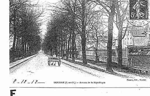 Ville de HOUDAN Carte postale ancienne