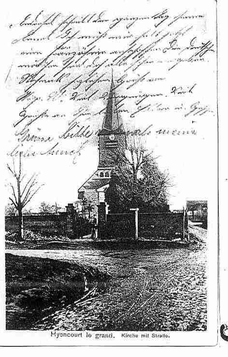 Ville de HYENCOURTLEGRAND Carte postale ancienne Ville de HYENCOURTLEGRAND Carte postale ancienne