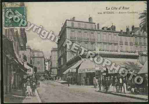 Ville de HYERES Carte postale ancienne