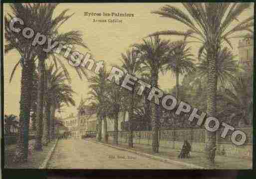 Ville de HYERES Carte postale ancienne