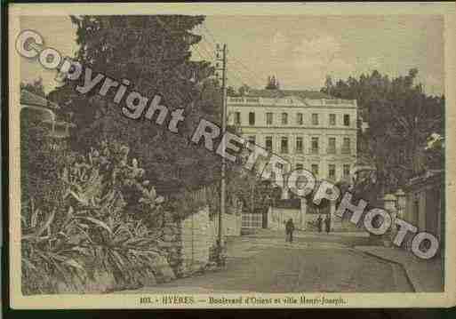 Ville de HYERES Carte postale ancienne