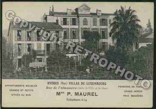 Ville de HYERES Carte postale ancienne