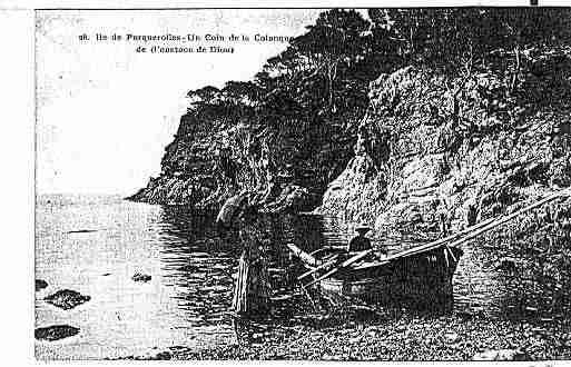 Ville de ILEDEPORQUEROLLES Carte postale ancienne