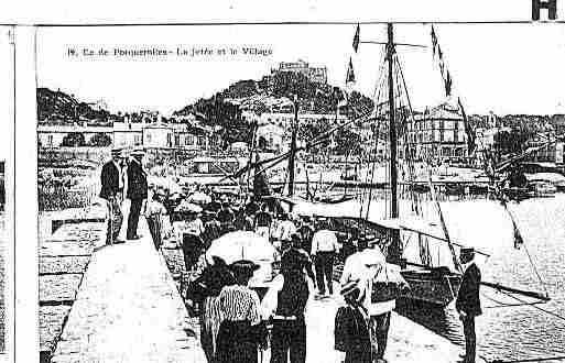 Ville de ILEDEPORQUEROLLES Carte postale ancienne Ville de ILEDEPORQUEROLLES Carte postale ancienne