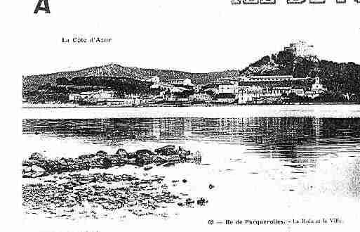 Ville de ILEDEPORQUEROLLES Carte postale ancienne Ville de ILEDEPORQUEROLLES Carte postale ancienne