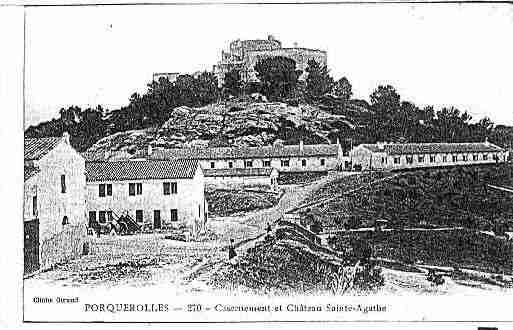 Ville de ILEDEPORQUEROLLES Carte postale ancienne Ville de ILEDEPORQUEROLLES Carte postale ancienne