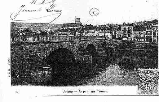 Ville de JOIGNY Carte postale ancienne