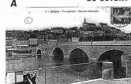 Ville de JOIGNY Carte postale ancienne