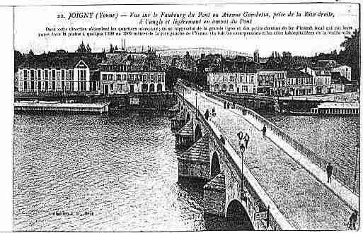 Ville de JOIGNY Carte postale ancienne