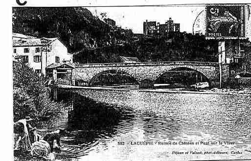 Ville de LAGUEPIE Carte postale ancienne