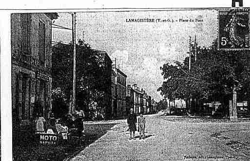 Ville de LAMAGISTERE Carte postale ancienne