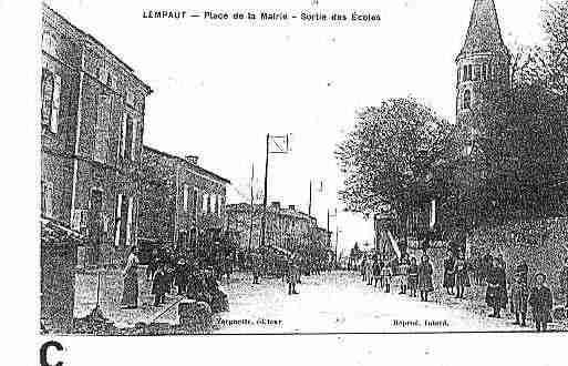 Ville de LEMPAUT Carte postale ancienne