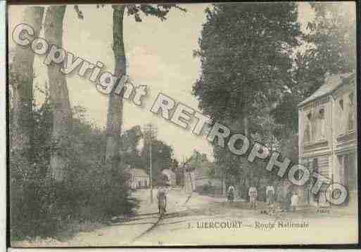 Ville de LIERCOURT Carte postale ancienne