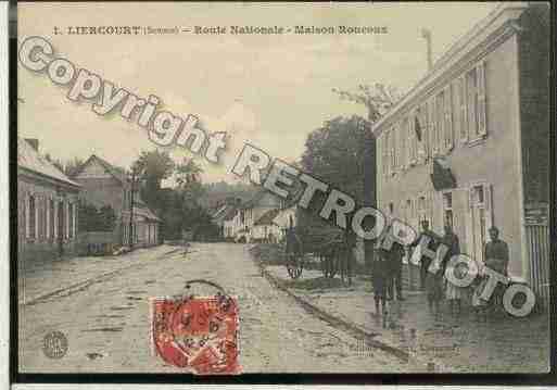 Ville de LIERCOURT Carte postale ancienne