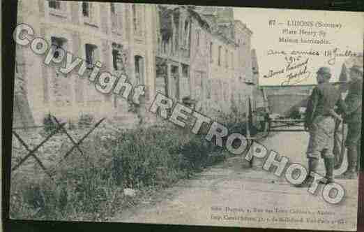 Ville de LIHONS Carte postale ancienne