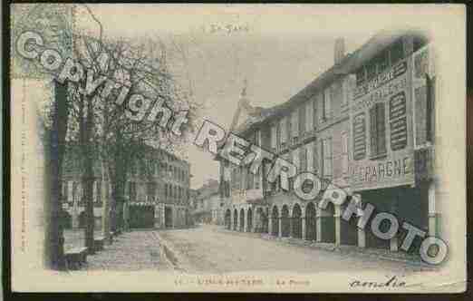 Ville de LISLESURTARN Carte postale ancienne