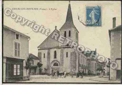 Ville de LUSSACLESCHATEAUX Carte postale ancienne