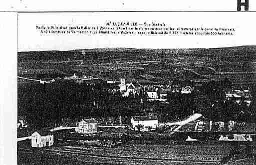 Ville de MAILLYLAVILLE Carte postale ancienne