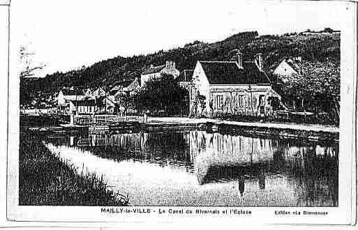 Ville de MAILLYLAVILLE Carte postale ancienne