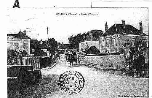 Ville de MALIGNY Carte postale ancienne