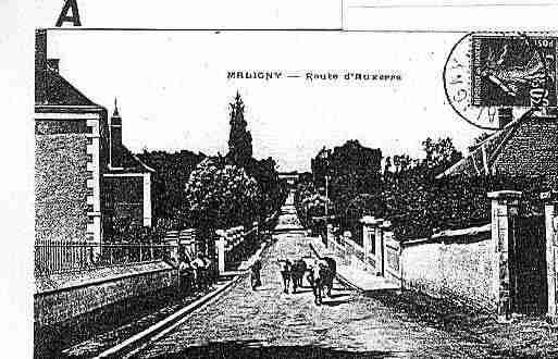 Ville de MALIGNY Carte postale ancienne